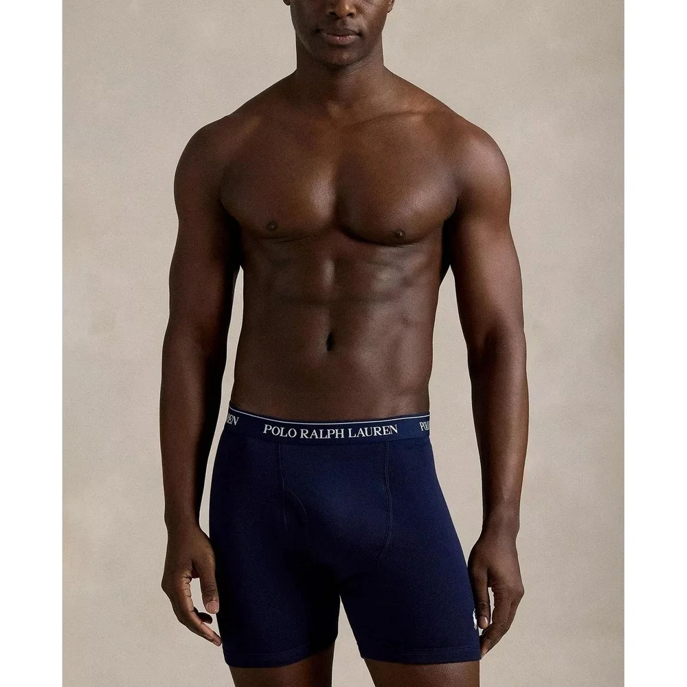 Polo Ralph Lauren Mens 6-Pack Boxer Briefs MED Multi Color Cotton  Logo